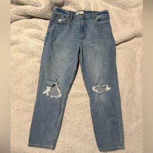 Abercrombie curve love mom jeans